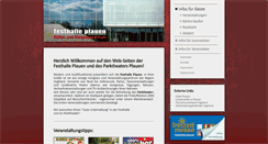 Desktop Screenshot of festhalle-plauen.de